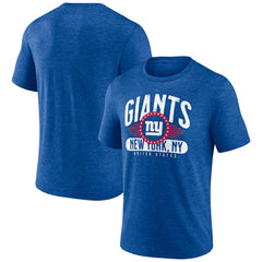New York Giants Badge of Honor Tri-Blend T-Shirt Royal | NFL