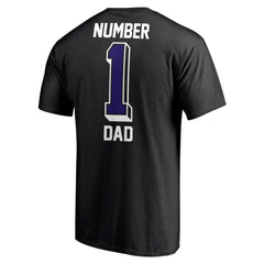 Baltimore Ravens Number One Dad T-Shirt Black | NFL