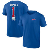 Buffalo Bills Number One Dad T-Shirt Royal | NFL