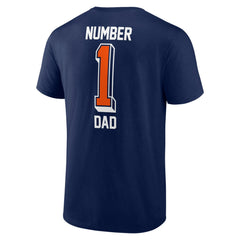 Denver Broncos Number One Dad T-Shirt Navy | NFL