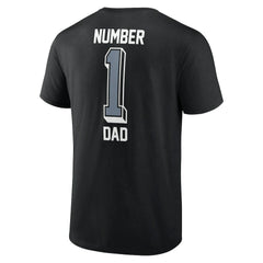 Las Vegas Raiders Number One Dad T-Shirt Black | NFL