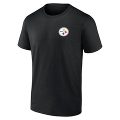 Pittsburgh Steelers Number One Dad T-Shirt Black | NFL