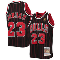 Michael Jordan Chicago Bulls Youth 1996-97 Hardwood Classics Authentic Jersey Black/Red - NBA