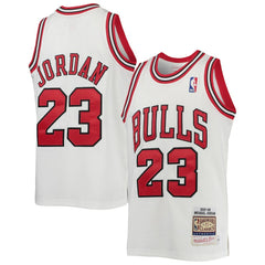 Michael Jordan Chicago Bulls Youth 1997/98 Hardwood Classics Authentic Jersey White - NBA