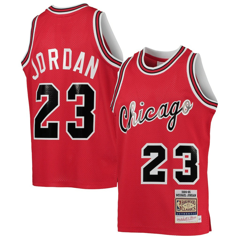 Michael Jordan Chicago Bulls Youth 1984/85 Hardwood Classics Authentic Jersey Red - NBA