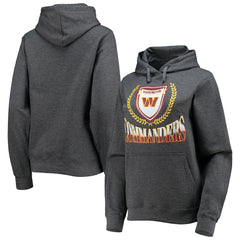 Washington Commanders WEAR by Erin Andrews Women's Fleece Pullover Hoodie Heathered Gray | NFL