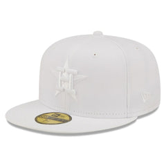 Houston Astros New Era White on White 59FIFTY Fitted Hat Hats - MLB