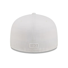 Athletics New Era White on White 59FIFTY Fitted Hat Hats - MLB