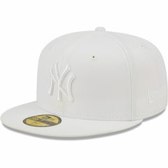 New York Yankees New Era White on White 59FIFTY Fitted Hat Hats - MLB