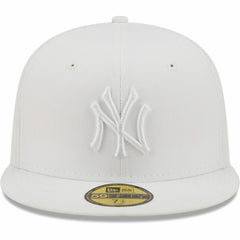 New York Yankees New Era White on White 59FIFTY Fitted Hat Hats - MLB