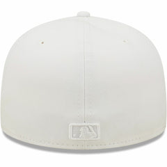 Cleveland Guardians New Era White on White 59FIFTY Fitted Hat Hats - MLB
