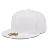 Seattle Mariners New Era White on White 59FIFTY Fitted Hat Hats - MLB