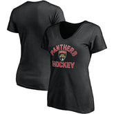 Florida Panthers Fanatics Women' s Overtime V-Neck T-Shirt - Black - NHL