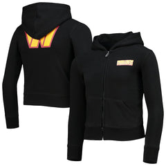 Washington Commanders New Era Girls Youth Full-Zip Hoodie Black | NFL