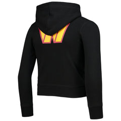 Washington Commanders New Era Girls Youth Full-Zip Hoodie Black | NFL