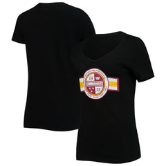 Washington Commanders New Era Women's V-Neck T-Shirt Black | NFL