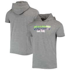 Seattle Seahawks New Era Team Brushed Hoodie T-Shirt Heathered Gray | NFL