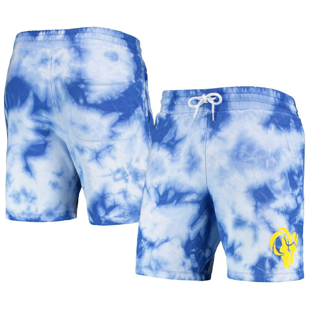 Los Angeles Rams New Era Tie-Dye Shorts Royal | NFL