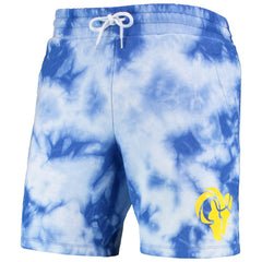 Los Angeles Rams New Era Tie-Dye Shorts Royal | NFL