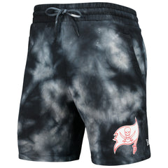 Tampa Bay Buccaneers New Era Tie-Dye Shorts Black | NFL