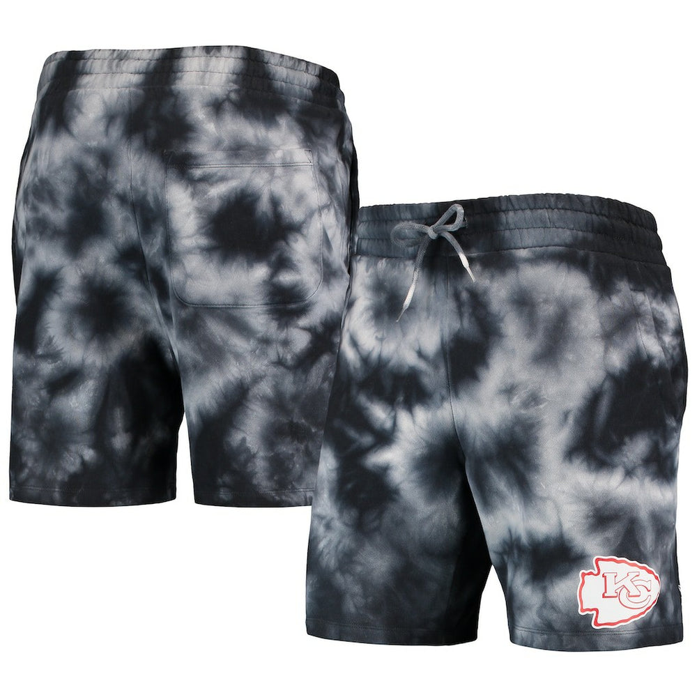 Kansas City Chiefs New Era Tie-Dye Shorts Black | NFL