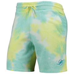 Miami Dolphins New Era Tie-Dye Shorts White | NFL