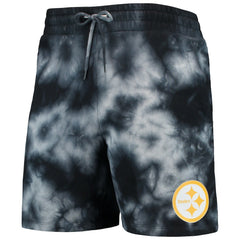 Pittsburgh Steelers New Era Tie-Dye Shorts Black | NFL