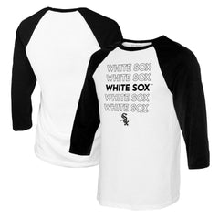Chicago White Sox Tiny Turnip Women's Stacked 3/4-Sleeve Raglan T-Shirt - MLB
