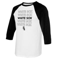 Chicago White Sox Tiny Turnip Women's Stacked 3/4-Sleeve Raglan T-Shirt - MLB