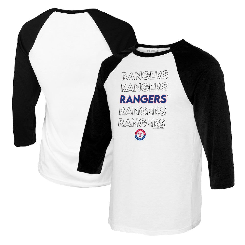 Texas Rangers Tiny Turnip Women's Stacked 3/4-Sleeve Raglan T-Shirt - MLB