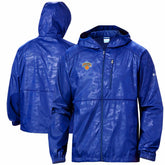 New York Knicks Camo Flash Forward Full-Zip Windbreaker Jacket Blue - NBA