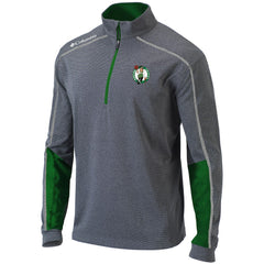 Boston Celtics Omni-Wick Shotgun 2.0 Quarter-Zip Pullover Top Heathered Gray/Green - NBA