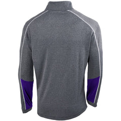 Charlotte Hornets Omni-Wick Shotgun 2.0 Quarter-Zip Pullover Top Heathered Gray/Purple - NBA