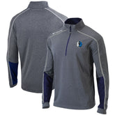 Dallas Mavericks Omni-Wick Shotgun 2.0 Quarter-Zip Pullover Top Heathered Gray/Navy - NBA