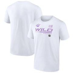 Minnesota Wild NHL Hockey Fights Cancer T-Shirt - White - NHL