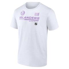 New York Islanders NHL Hockey Fights Cancer T-Shirt - White - NHL