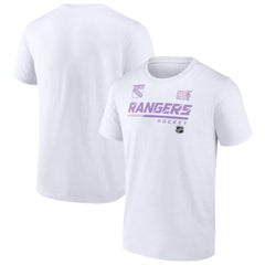 New York Rangers NHL Hockey Fights Cancer T-Shirt - White - NHL