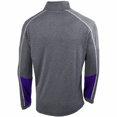 Phoenix Suns Omni-Wick Shotgun 2.0 Quarter-Zip Pullover Top Heathered Gray/Purple - NBA