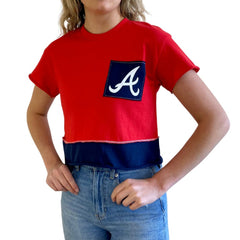 Atlanta Braves Refried Apparel Women's Cropped T-Shirt - MLB