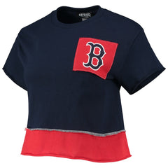 Boston Red Sox Refried Apparel Women's Cropped T-Shirt - MLB