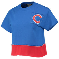 Chicago Cubs Refried Apparel Women's Cropped T-Shirt - MLB