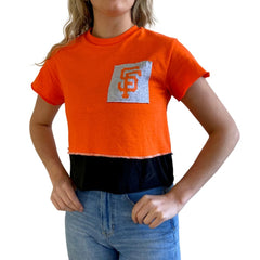 San Francisco Giants Refried Apparel Women's Cropped T-Shirt - MLB