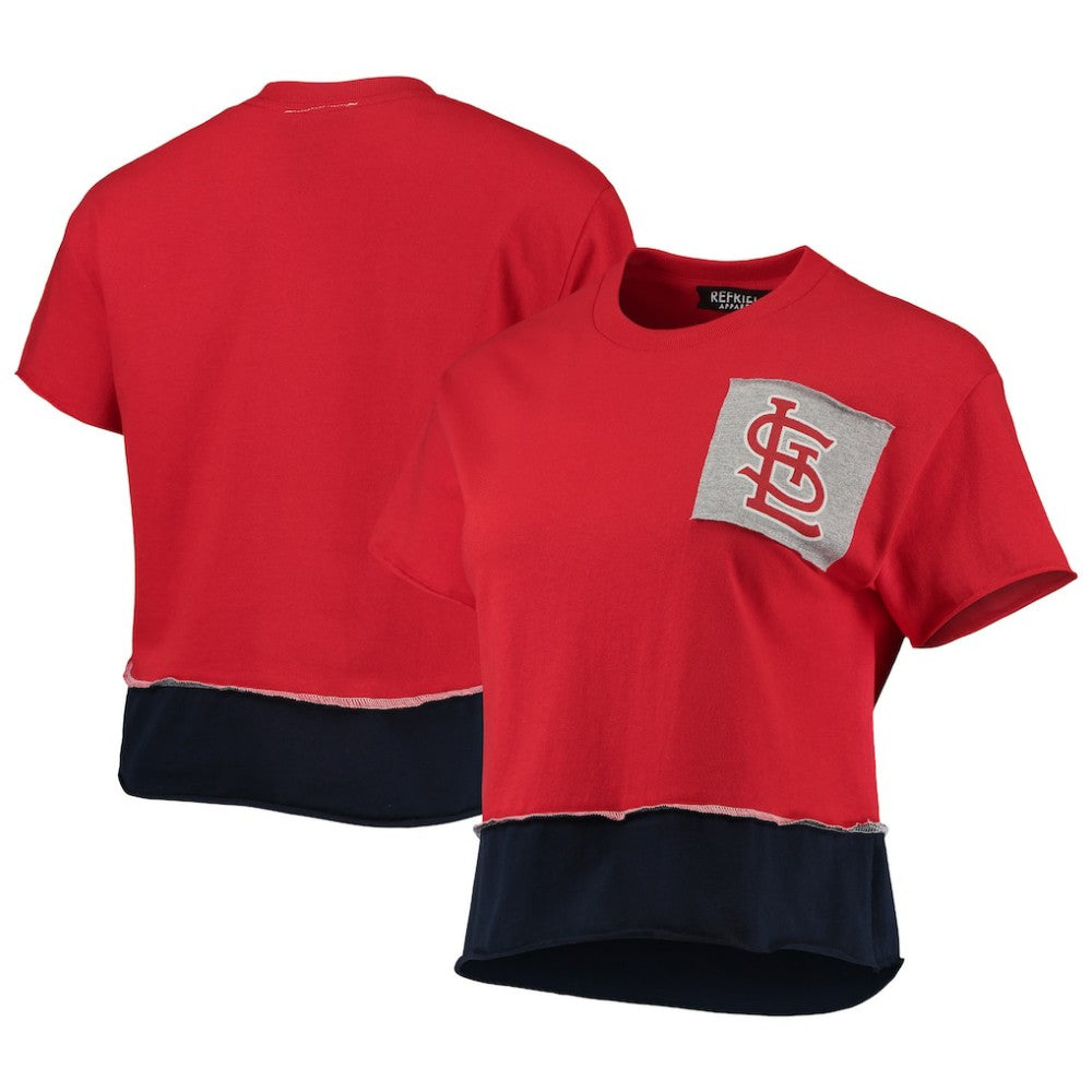 St. Louis Cardinals Refried Apparel Women's Cropped T-Shirt - MLB