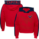 Washington Capitals Girls Youth Record Setter Pullover Hoodie - Red - NHL