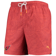 Arizona Cardinals Team Naples Layered Leaves Swim Trunks Cardinal | Tommy Bahama