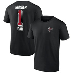 Atlanta Falcons Number One Dad T-Shirt Black | NFL