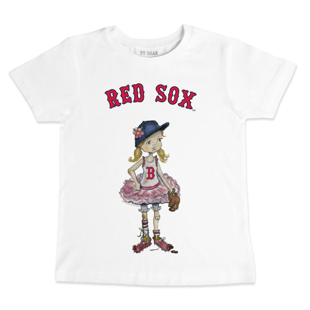 Boston Red Sox Tiny Turnip Youth Baseball Babes T-Shirt - MLB