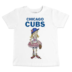 Chicago Cubs Tiny Turnip Youth Baseball Babes T-Shirt - MLB