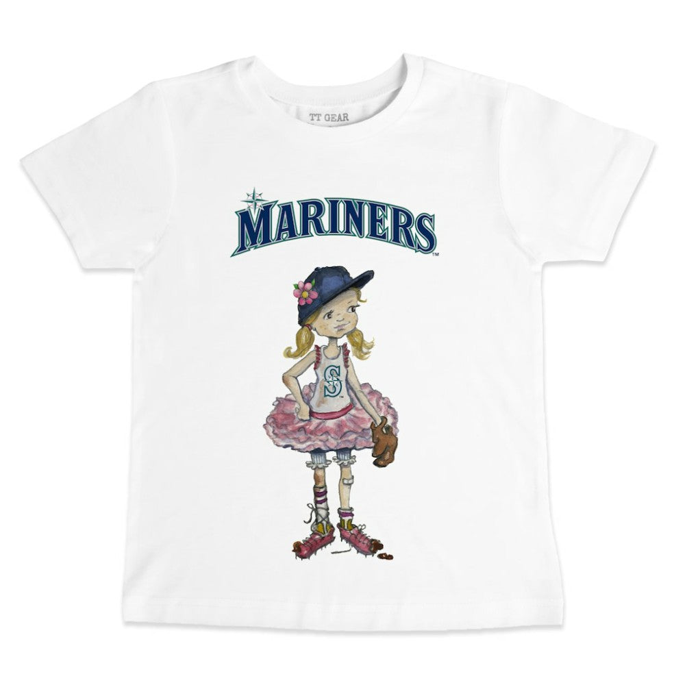 Seattle Mariners Tiny Turnip Youth Baseball Babes T-Shirt - MLB