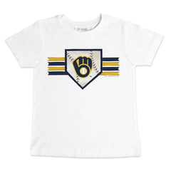 Milwaukee Brewers Tiny Turnip Youth Base Stripe T-Shirt - MLB